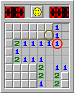 Minesweeper, exemplu de rezolvare, partea 2