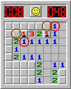 Minesweeper, exemplu de rezolvare, partea 5